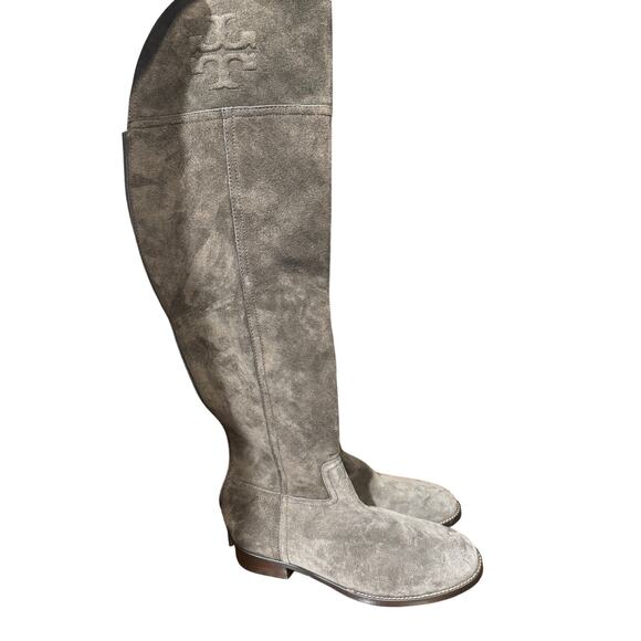 Tory Burch knee high suede and leather boots size 8.5 - Picture 1 of 8